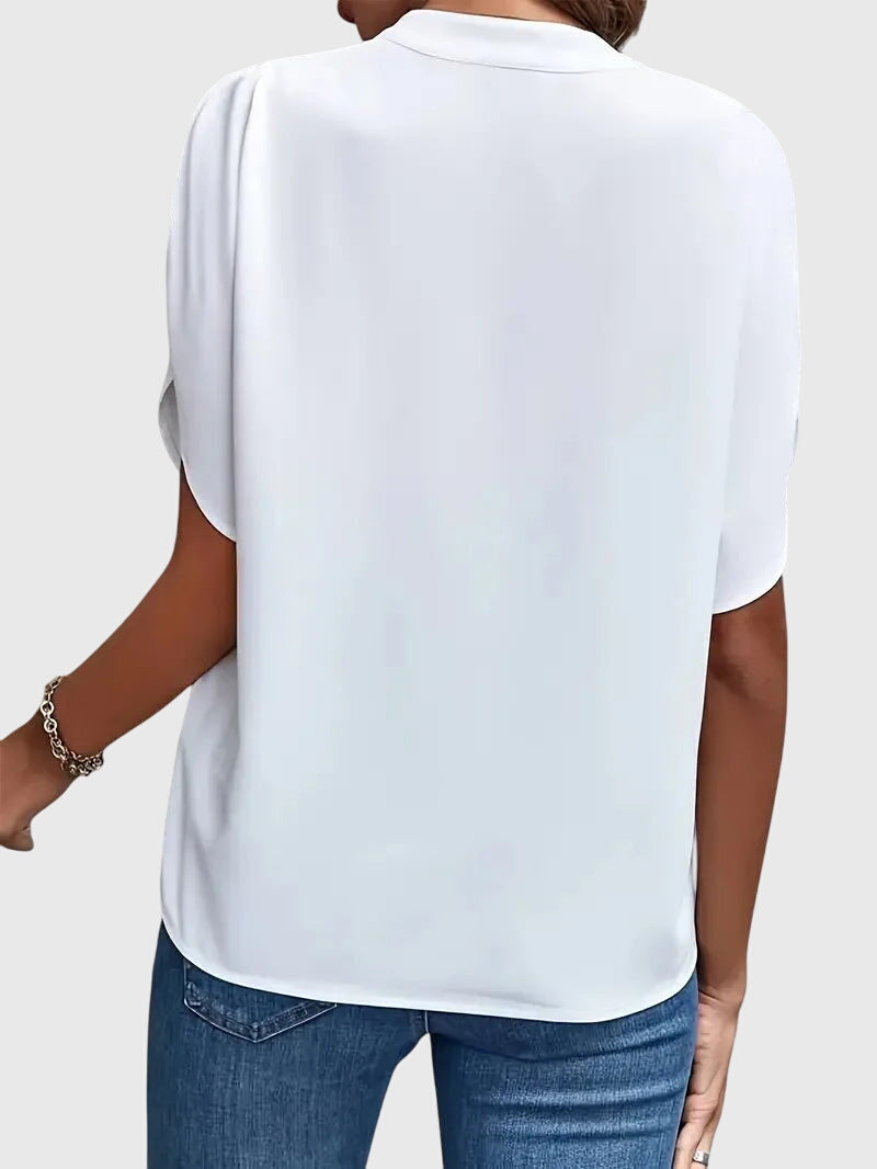 Naoomie | Soft and Elegant V-Neck Shirt