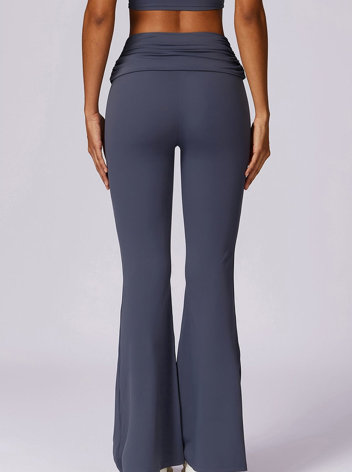 Amira | Dunkelblau legíny s vysokým pasem a Faltbundem