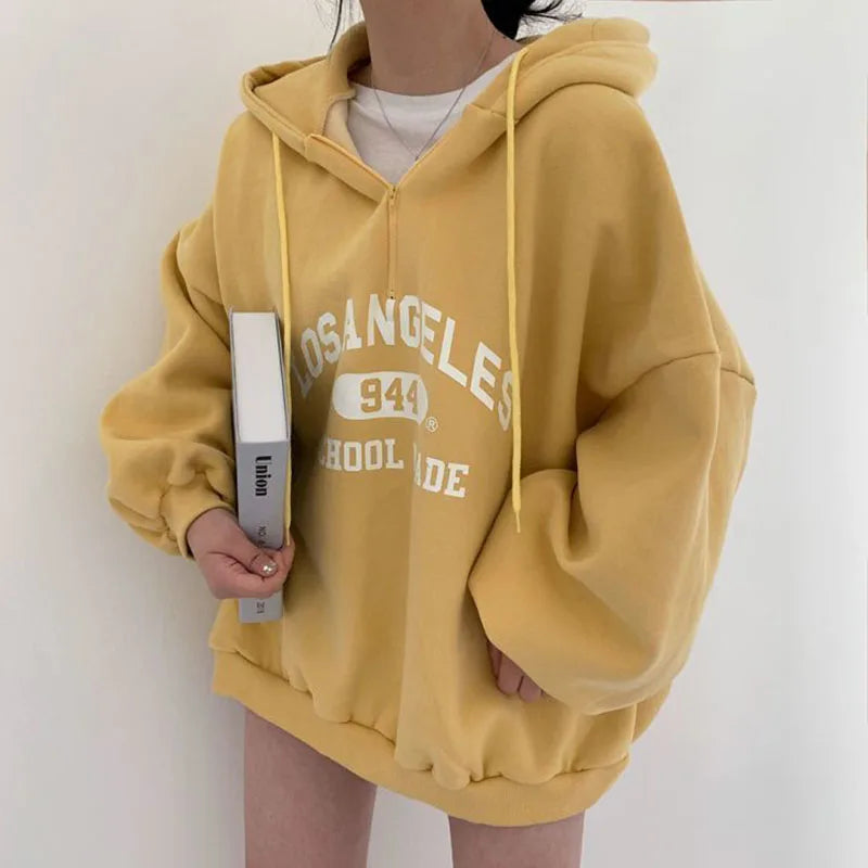 Los Angeles College Hoodie Oversized Fit