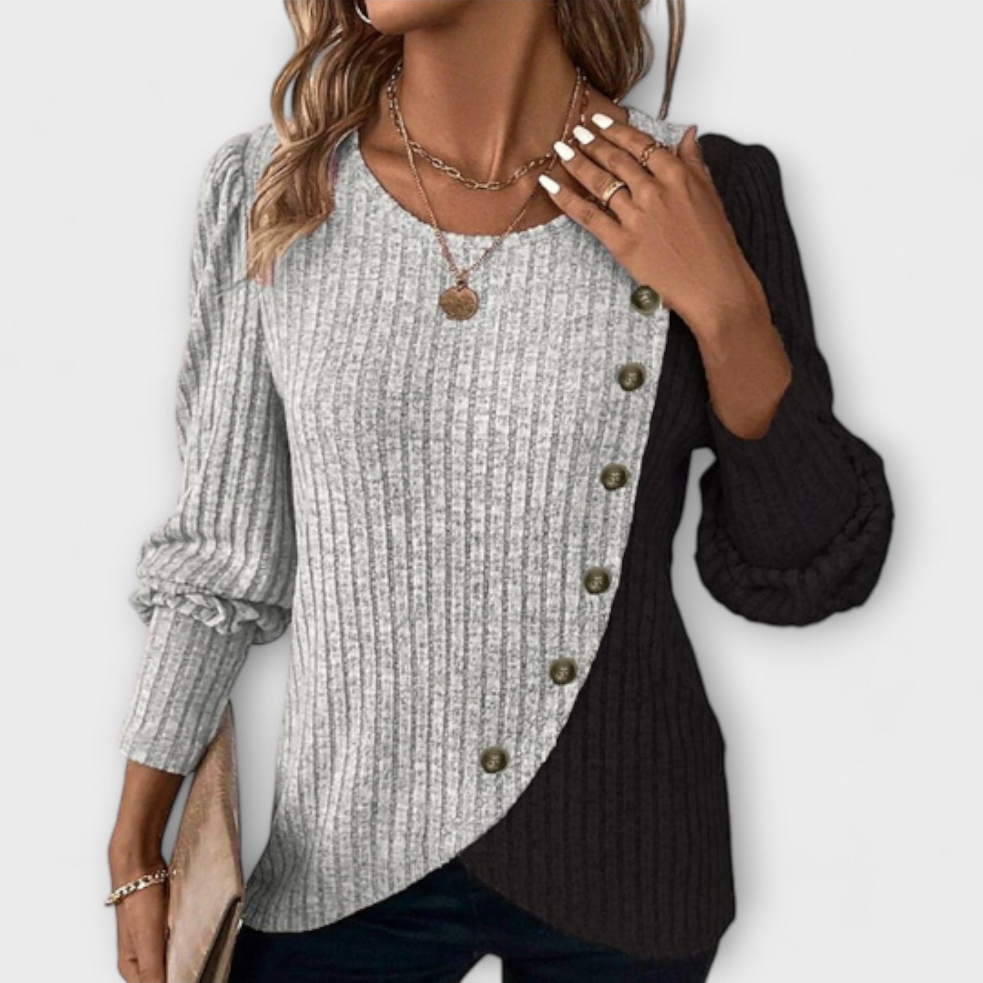 Naoomie| Elegant Knitted Blouse