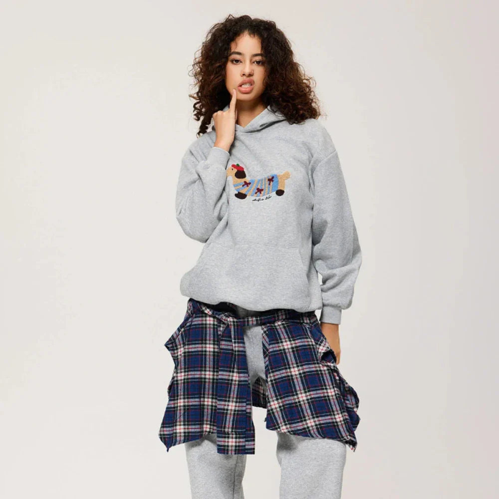 Unisexová nadměrná mikina s kapucí