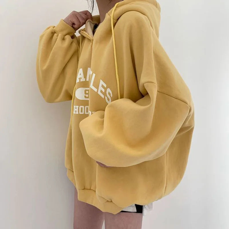 Los Angeles College Hoodie Oversized Fit