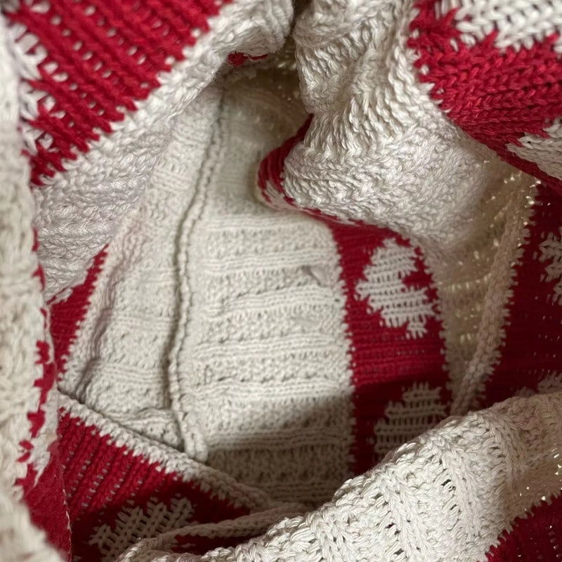 Pletená taška přes rameno pro ženy