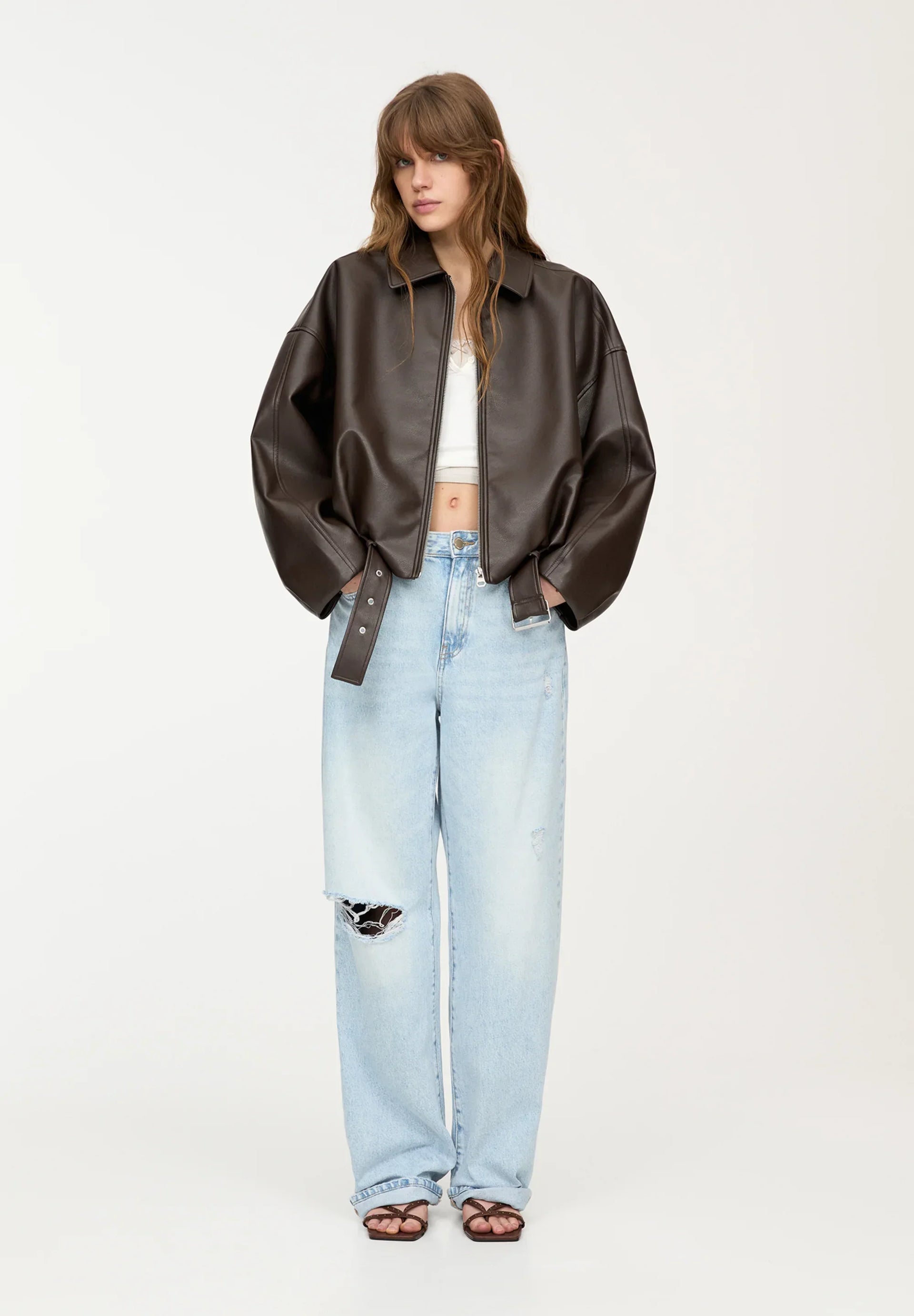 Amara™ | Faux Leather Jacket