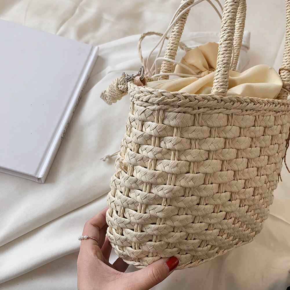 Tkaná kožená letní taška