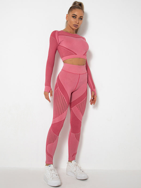 Lea | Bezešvé 2dílné sportovní soupravy se strukturou-Design