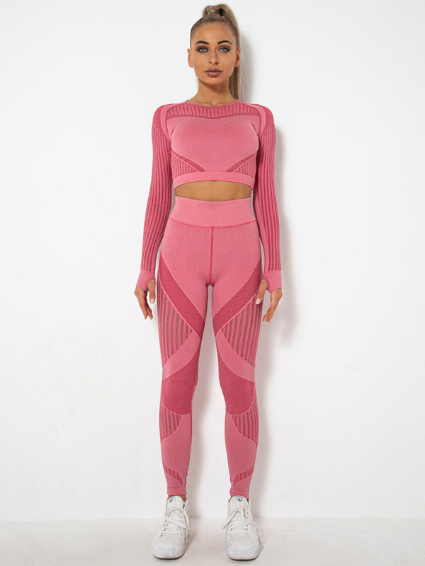 Lea | Bezešvé 2dílné sportovní soupravy se strukturou-Design