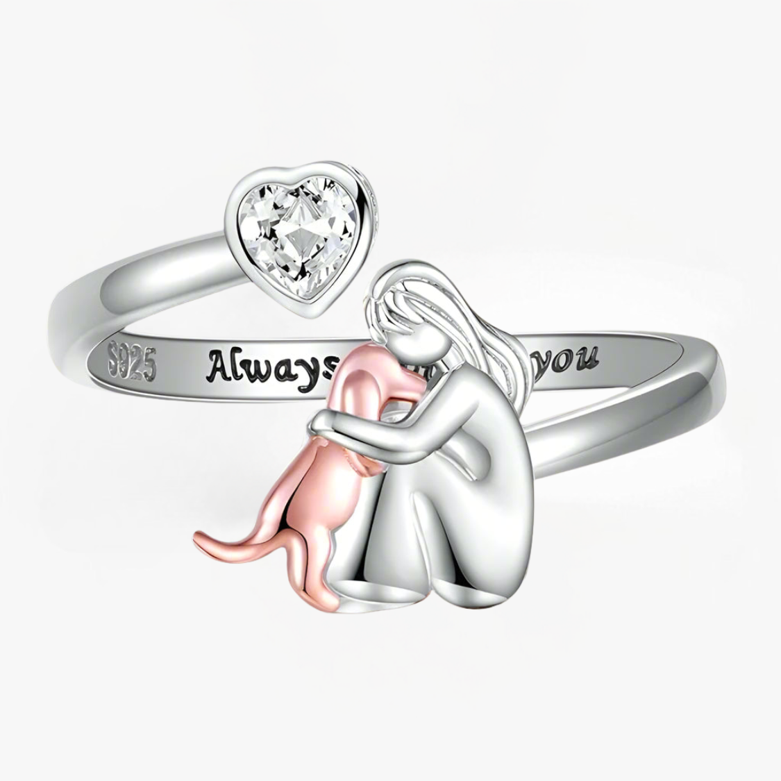 Naoomie | Dog Embrace Ring (Rose)